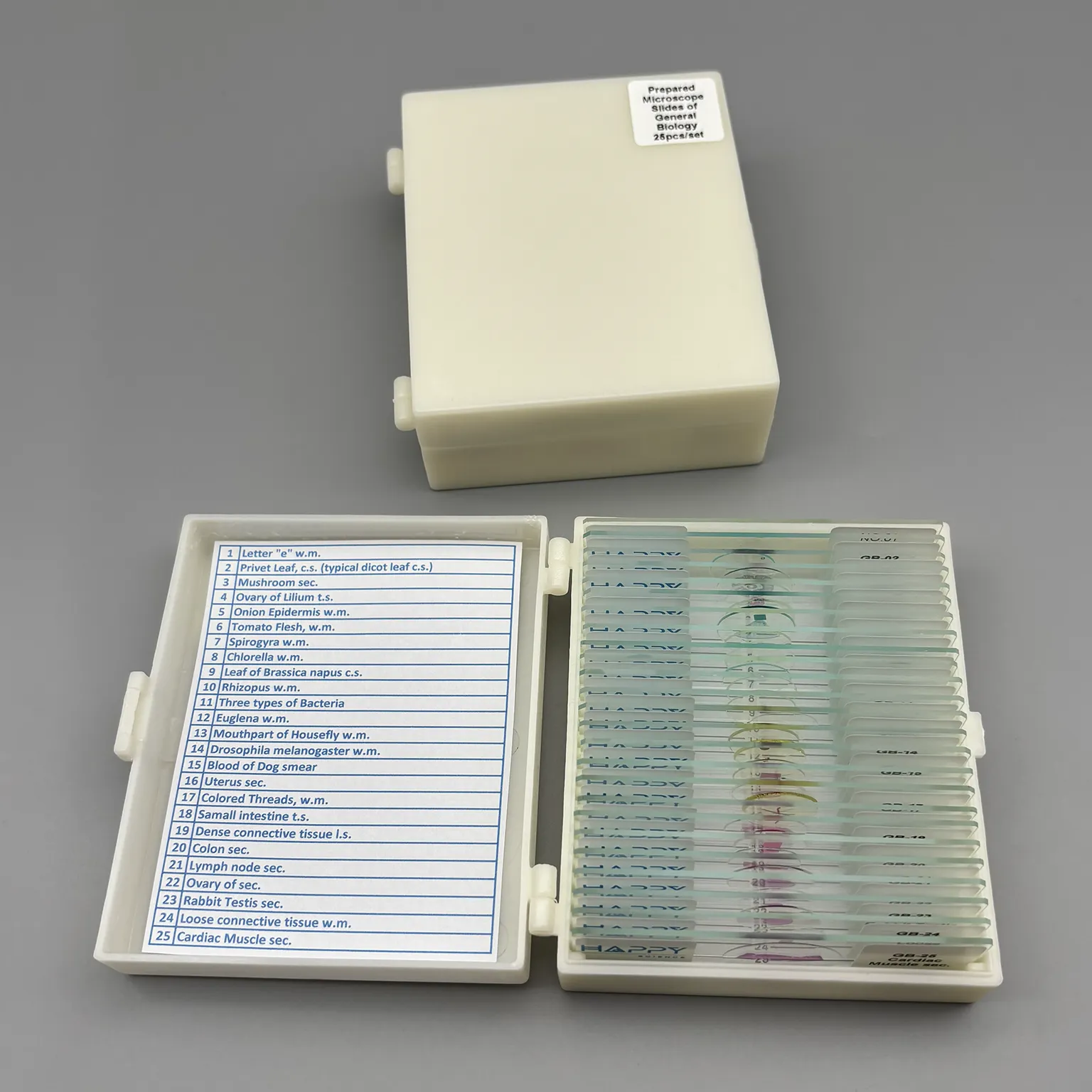 General Biology microscope prepared slides