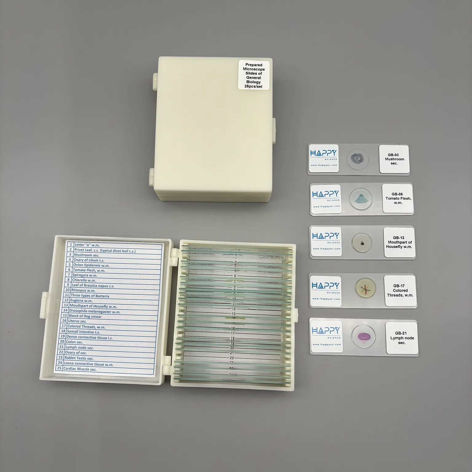 Prepared Microscope Slides of General Biology